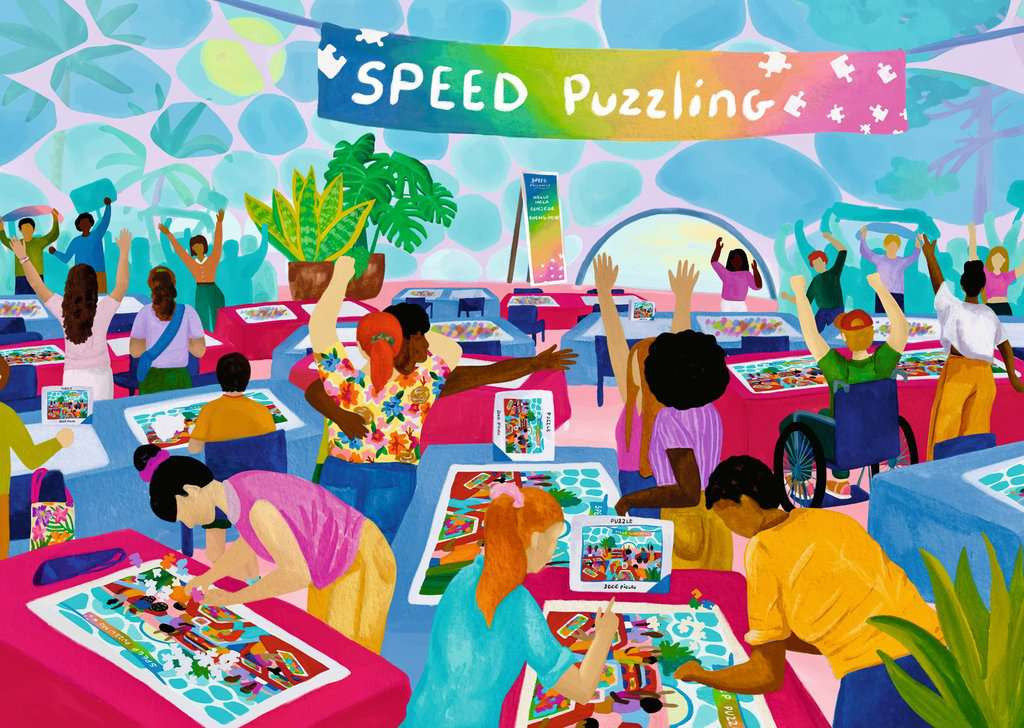 Speed Puzzling - World Jigsaw Puzzle Championship 2025 - 1000 Piece Jigsaw Puzzle (Ravensburger)