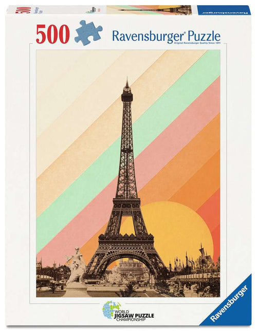 ** Pre-Order ** Paris Rainbow - 500 Piece Jigsaw Puzzle (Ravensburger) - Completed Puzzle