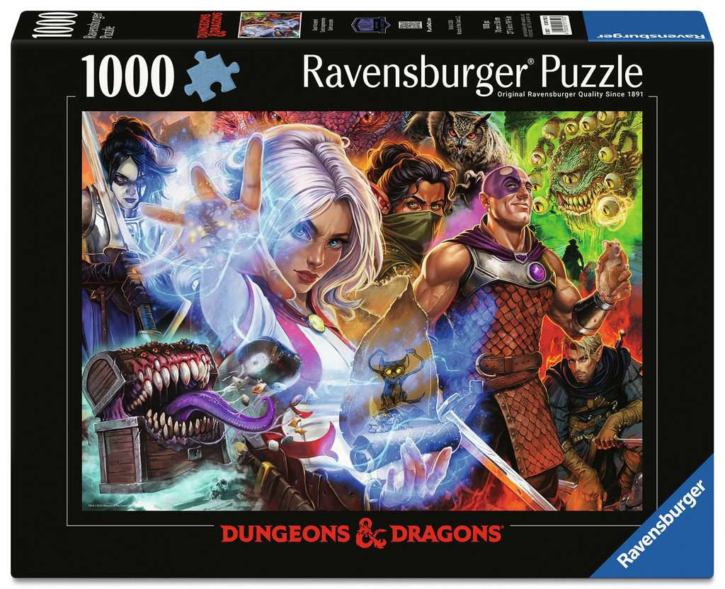 Box, straight on: Dungeons & Dragons Quest Accepted - 1000 Piece Jigsaw Puzzle (Ravensburger)