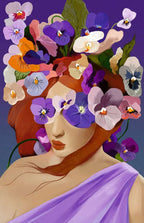 Puzzle Moments Flower Heads: Violet – 200 Piece Jigsaw Puzzle (Ravensburger)