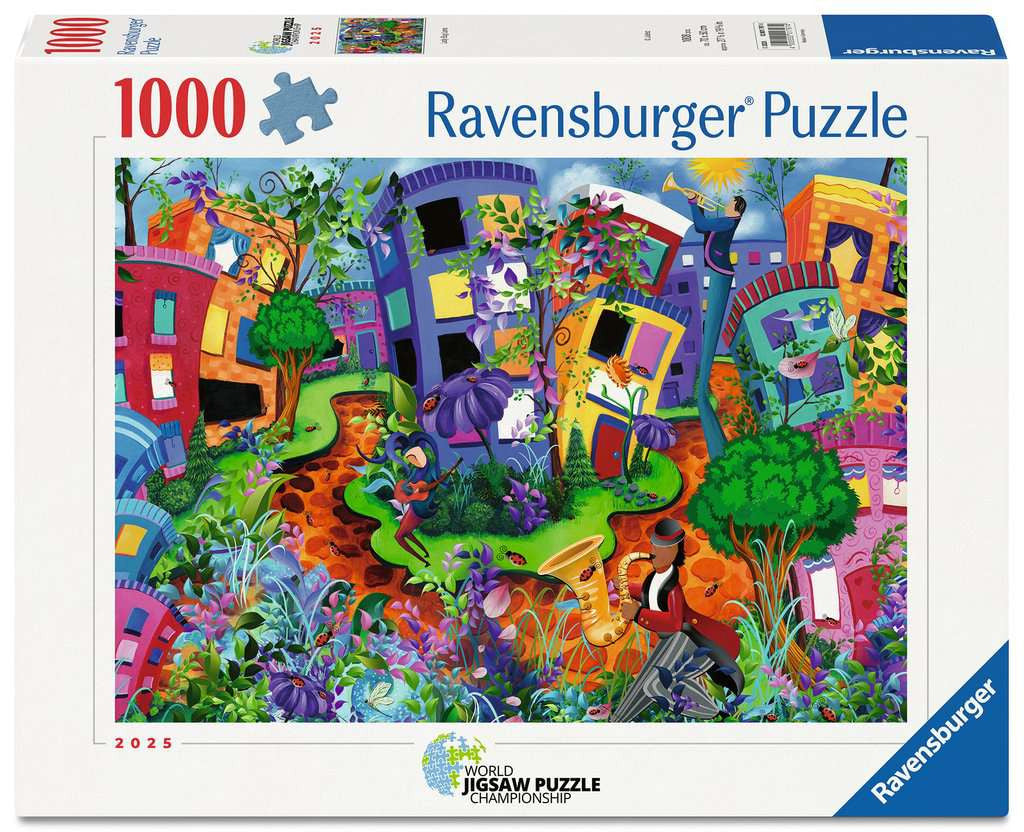 ** Pre-Order ** Lady Bug Lane - 1000 Piece Jigsaw Puzzle (Ravensburger) - Completed Puzzle