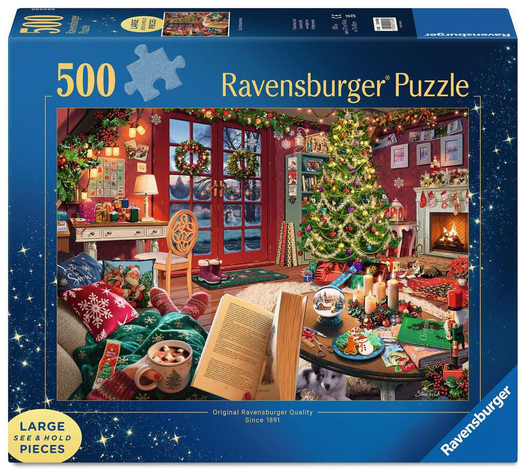 Cozy Christmas Retreat – 500 XL Piece Jigsaw Puzzle (Ravensburger)