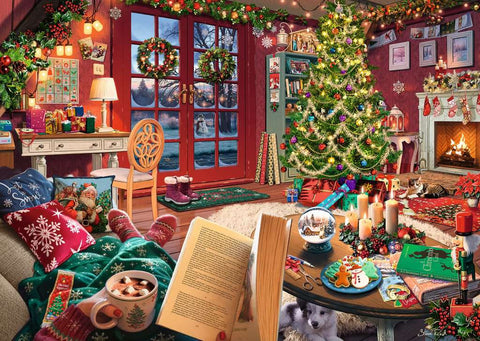 Cozy Christmas Retreat – 500 XL Piece Jigsaw Puzzle (Ravensburger)