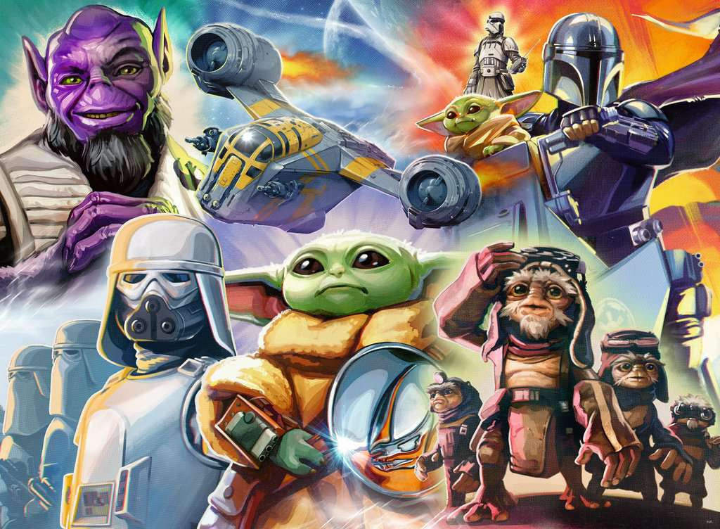Star Wars Mandalorian and Grogu – 500 Piece Jigsaw Puzzle (Ravensburger)