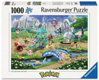 Box, straight on: Pokemon Collectors Eevee and Park - 1000 Piece Jigsaw Puzzle (Ravensburger)