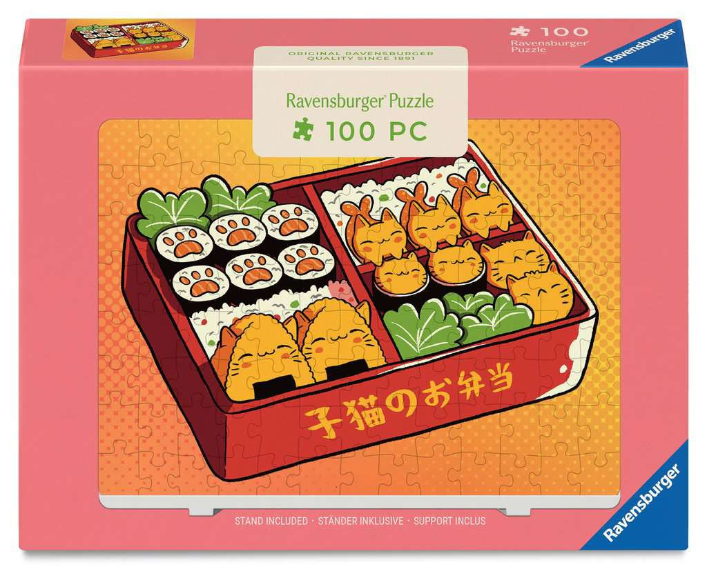 Kawaii Cats Bento – 100 Piece Mini Jigsaw Puzzle (Ravensburger)