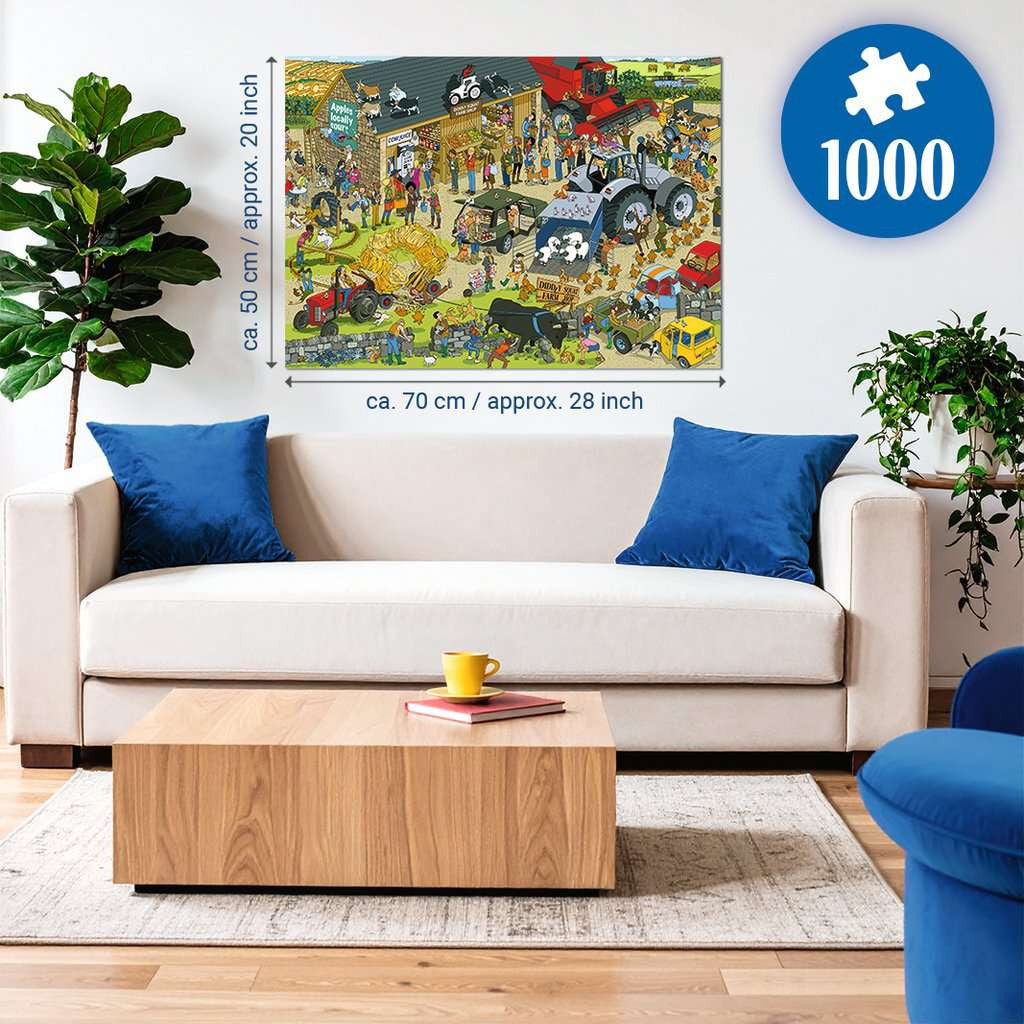 In use: Diddly Squat Farm Shop by Andy Tudor - 1000 Piece Jigsaw Puzzle (Ravensburger)