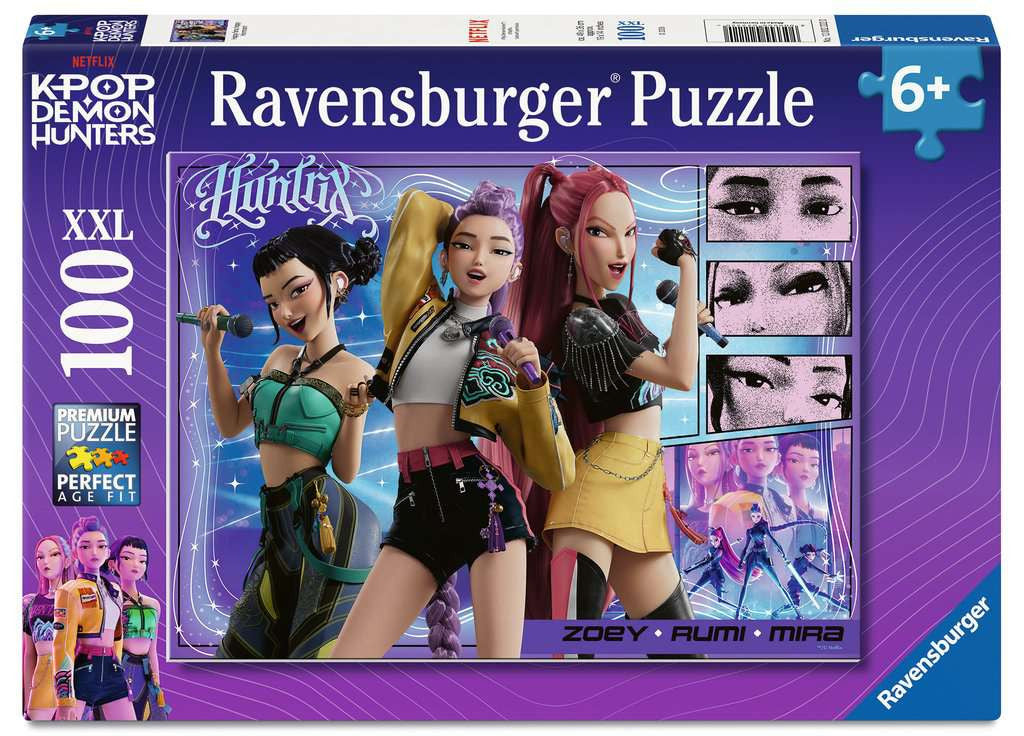 K-Pop Demon Hunters: Happy Fans, Happy Honmoon XXL – 100 Piece Jigsaw Puzzle (Ravensburger)