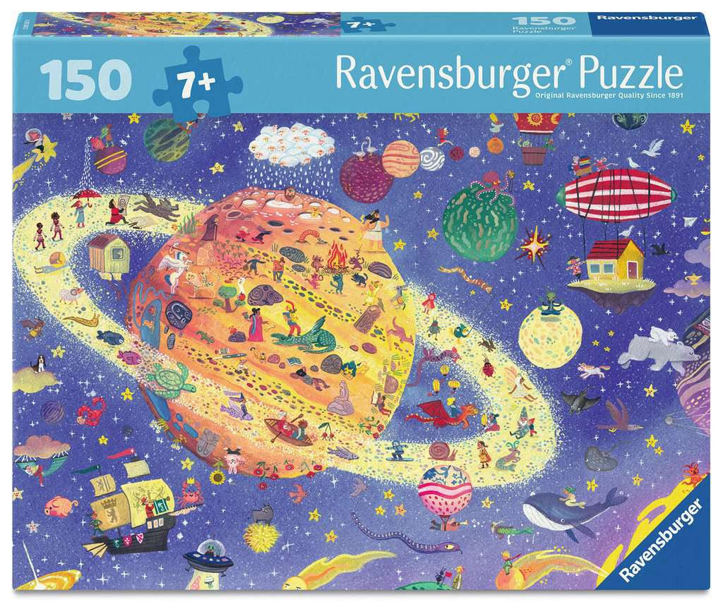 Box, straight on: Animals in Space – 150 XXL Piece Jigsaw Puzzle (Ravensburger)