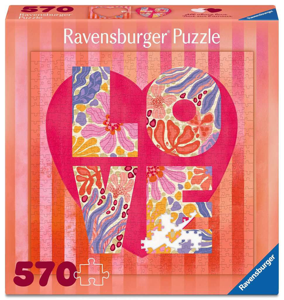 Box, straight on: Heart of Love – 570 Piece Jigsaw Puzzle (Ravensburger)