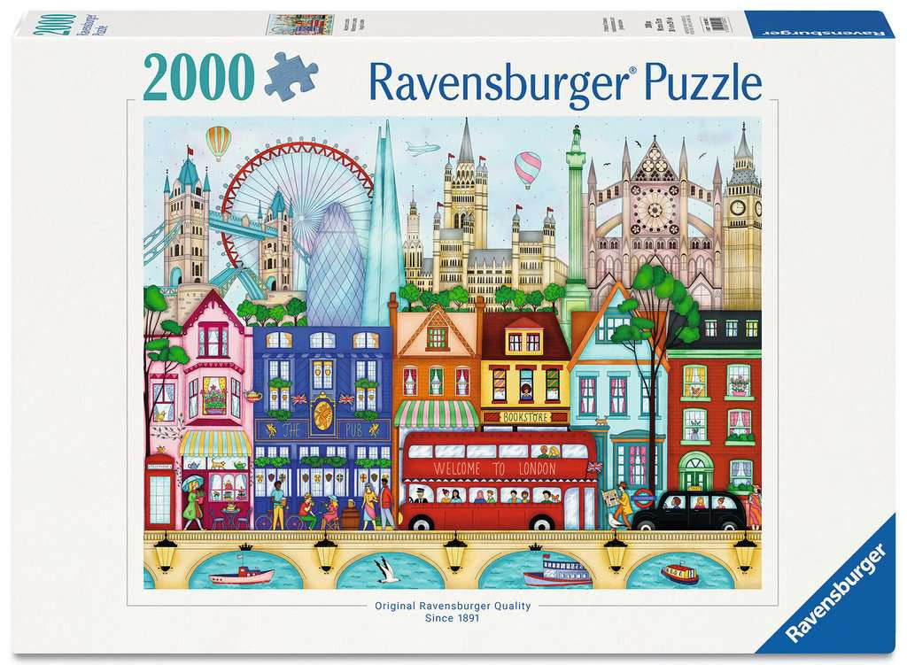 Box, straight on: Welcome to London – 2000 Piece Jigsaw Puzzle (Ravensburger)