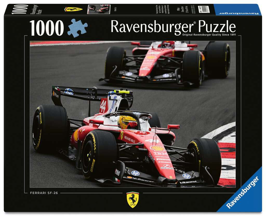 Box, straight on: Ferrari Racing - 1000 Piece Jigsaw Puzzle (Ravensburger)