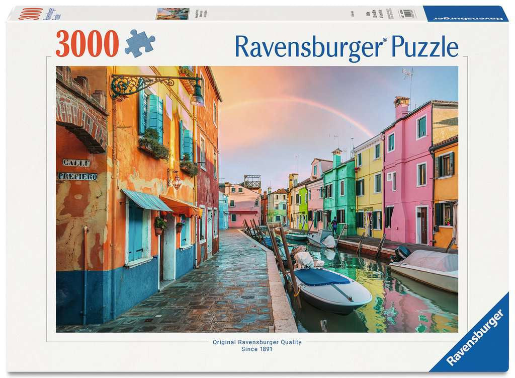 Box, straight on: Burano City – 3000 Piece Jigsaw Puzzle (Ravensburger)