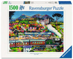 Box, straight on: Train in a Landscape – 1500 Piece Jigsaw Puzzle (Ravensburger)