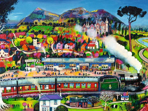 Artwork: Train in a Landscape – 1500 Piece Jigsaw Puzzle (Ravensburger)