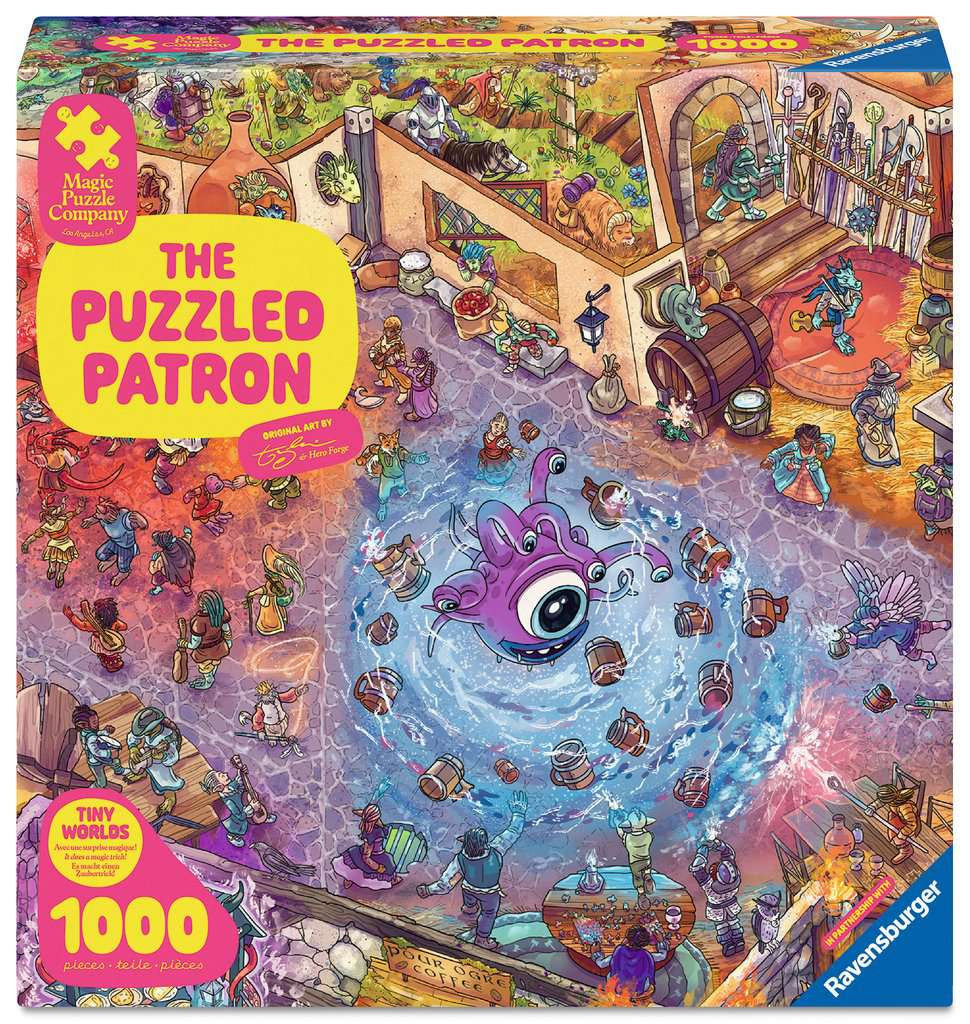 Box, straight on: Magic Puzzle Company Series 3: The Puzzled Patron – 1000 Piece Jigsaw Puzzle (Ravensburger)