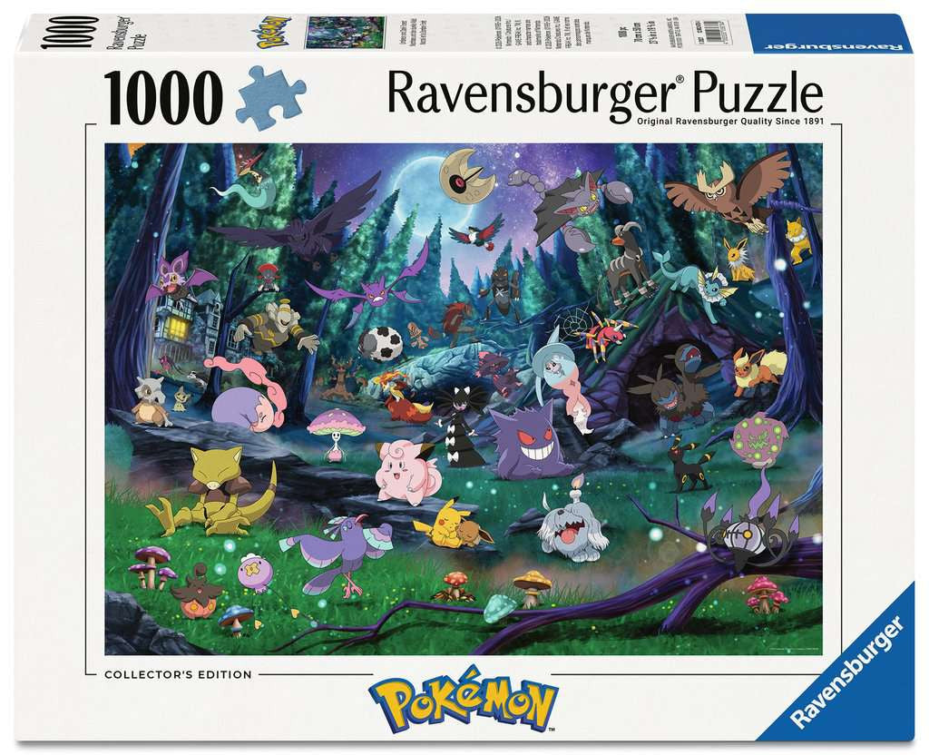 Box, straight on: Pokémon Collector's Edition: Umbreon & Dark Forest – 1000 Piece Jigsaw Puzzle (Ravensburger)