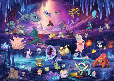 Artwork: Pokémon Collector's Edition: Espeon & Crystal Cave – 1000 Piece Jigsaw Puzzle (Ravensburger)