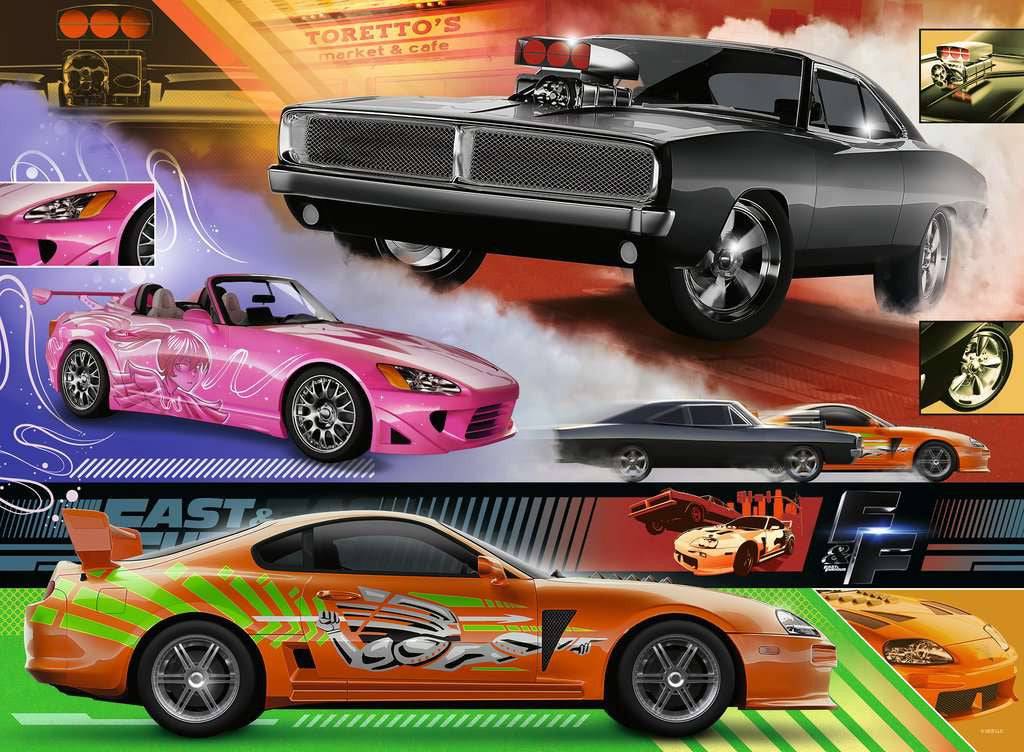 Artwork: Fast & Furious – 500 Piece Jigsaw Puzzle (Ravensburger)