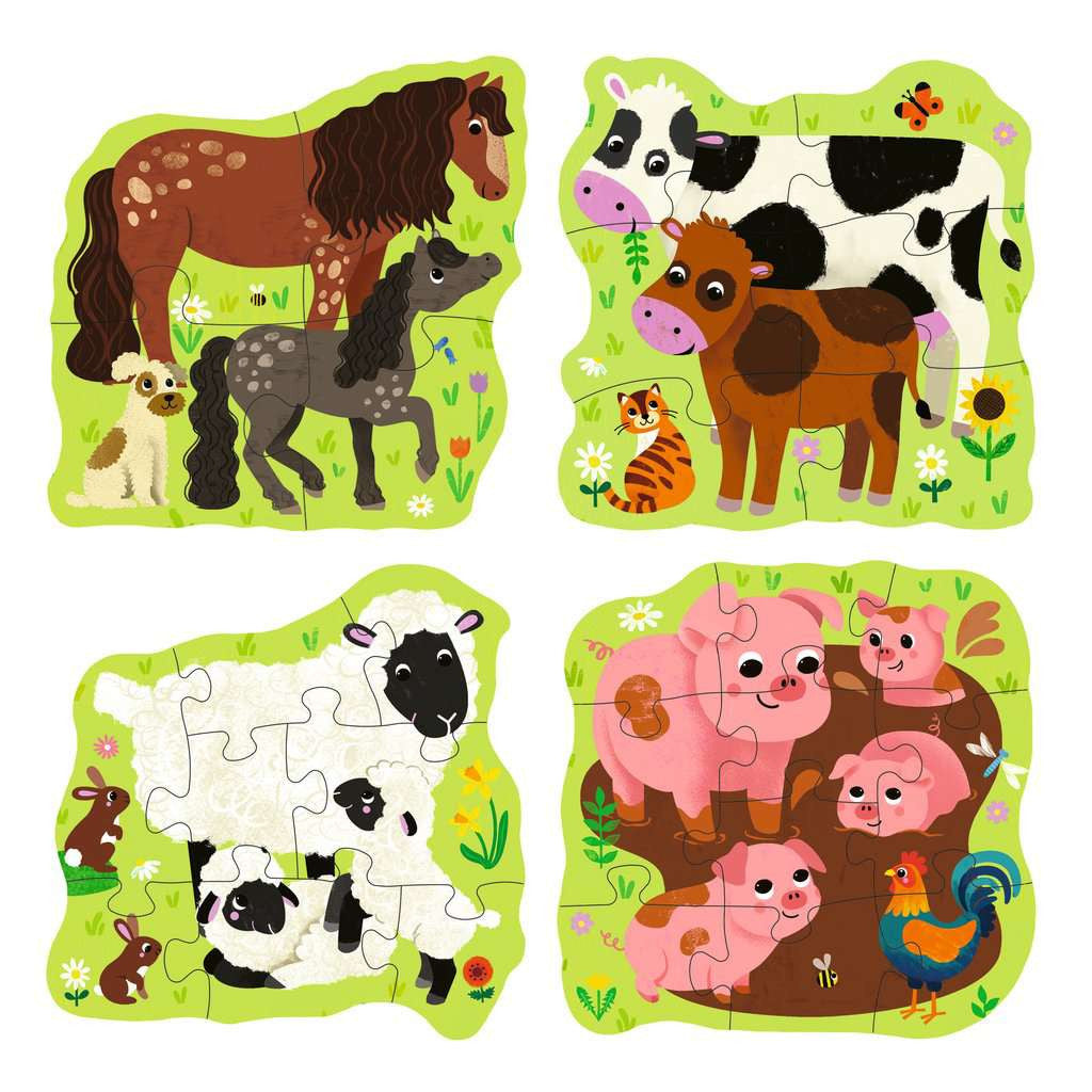 Puzzle Up Farm Animals – 10 Piece Jigsaw Puzzle (Ravensburger)