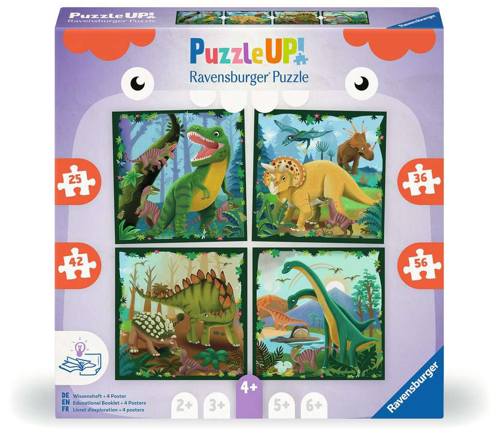 Puzzle Up Dinosaurs – 56 Piece Jigsaw Puzzle (Ravensburger)