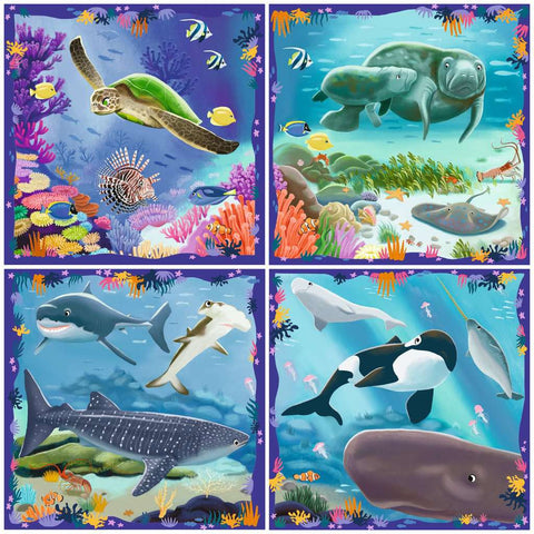 Puzzle Up Ocean Life – 90 Piece Jigsaw Puzzle (Ravensburger)