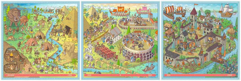 Puzzle Up History – 144 Piece Jigsaw Puzzle (Ravensburger)