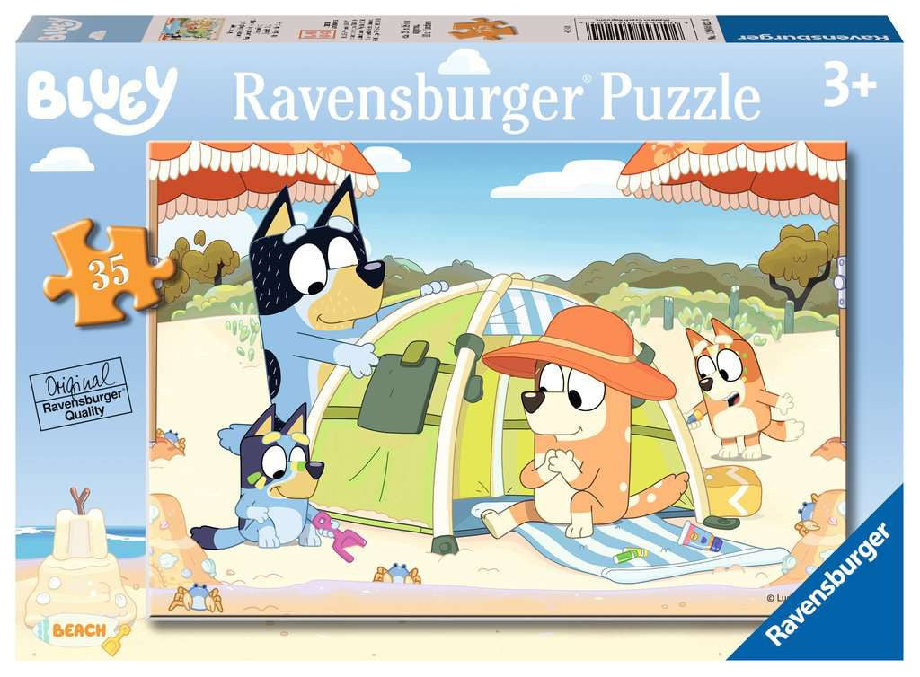 Bluey: Beach Day – 35 Piece Jigsaw Puzzle (Ravensburger)