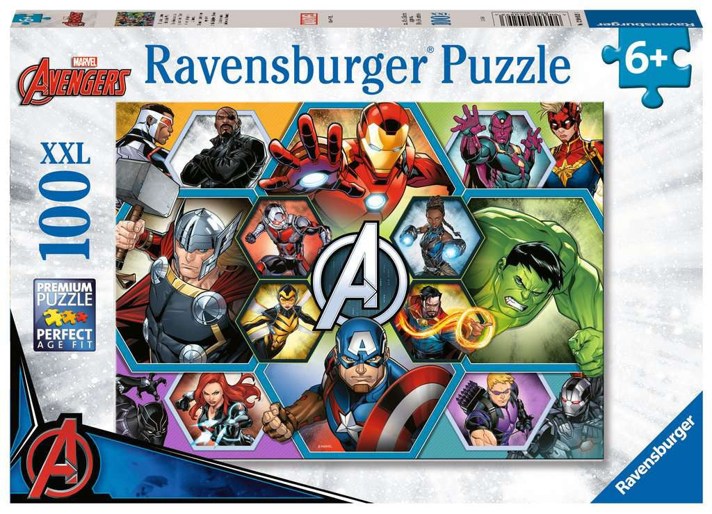 Marvel The Avengers: Earth's Mightiest Heroes – XXL 100 Piece Jigsaw Puzzle (Ravensburger)