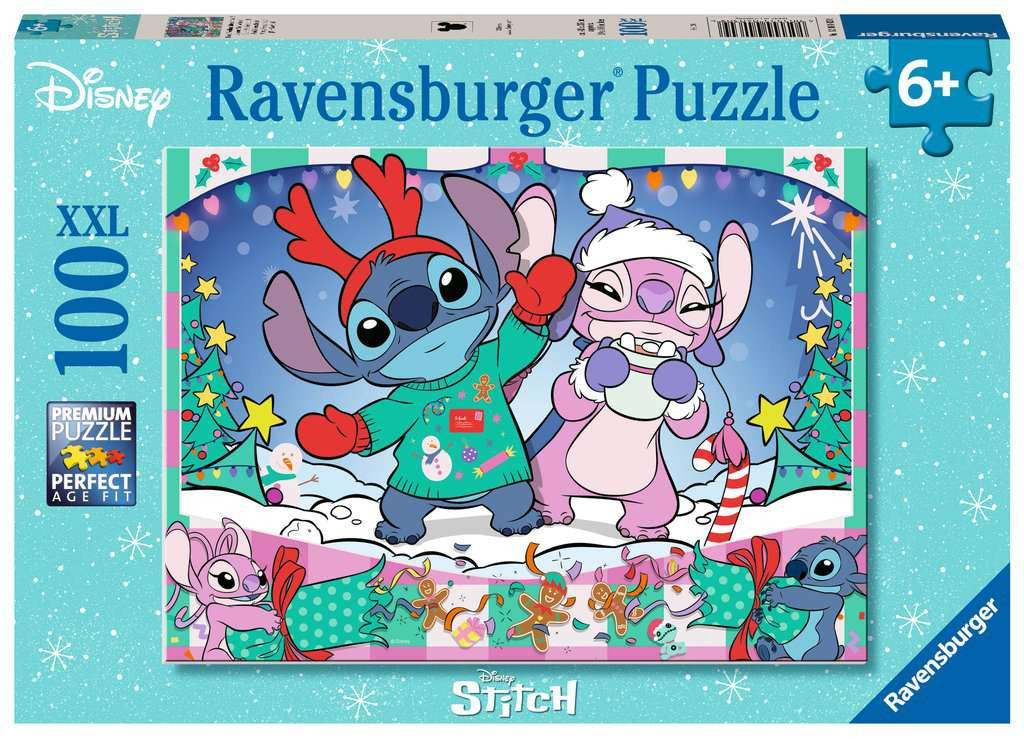 Disney Stitch Christmas: Merry Everything – XXL 100 Piece Jigsaw Puzzle (Ravensburger)