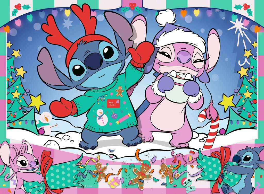 Disney Stitch Christmas: Merry Everything – XXL 100 Piece Jigsaw Puzzle (Ravensburger)