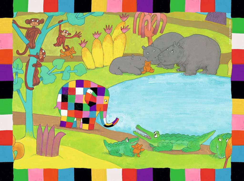 Elmer – 4 in a Box (12, 16, 20, 24 Piece) Jigsaw Puzzles (Ravensburger)