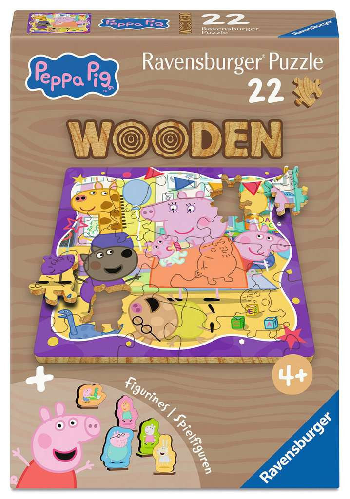 Peppa Pig – 22 Piece Wooden Jigsaw Puzzle (Ravensburger)