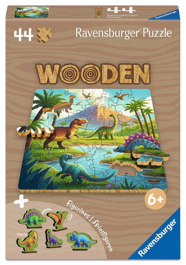 Dinosaurs – 44 Piece Wooden Jigsaw Puzzle (Ravensburger)