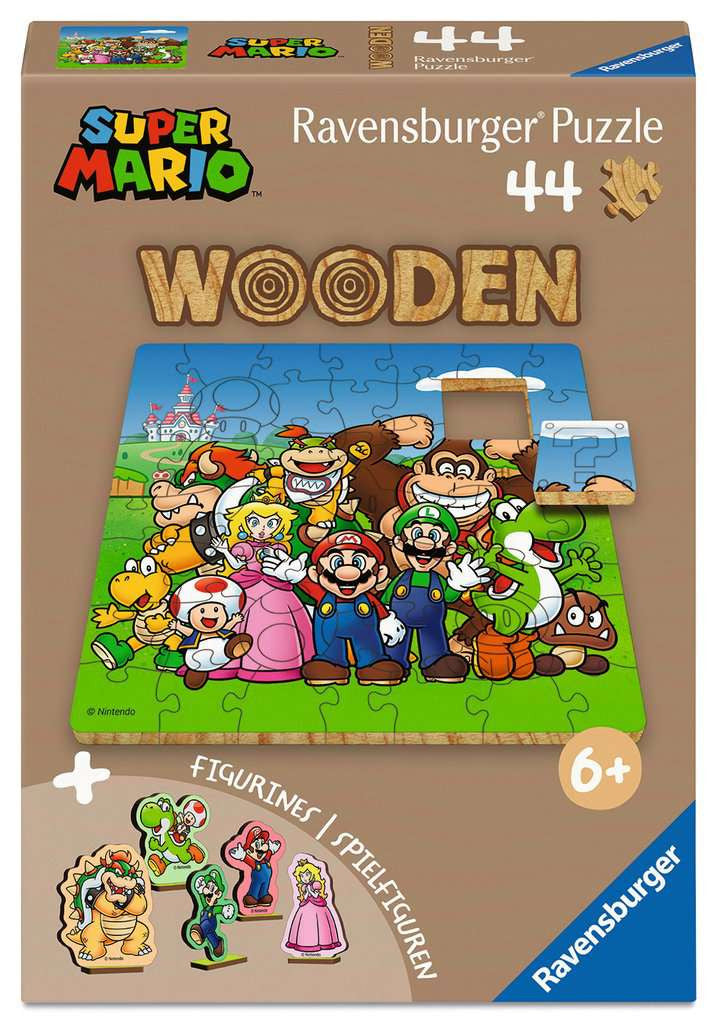 Super Mario – 44 Piece Wooden Jigsaw Puzzle (Ravensburger)