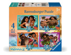 Disney Moana 2 – 4 in a Box (12, 16, 20 & 24 Piece) Jigsaw Puzzles (Ravensburger)