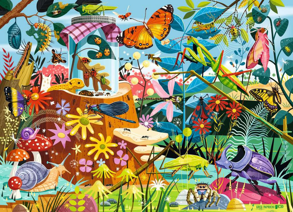 Backyard Bug World – 60 Piece Jigsaw Puzzle (Ravensburger)