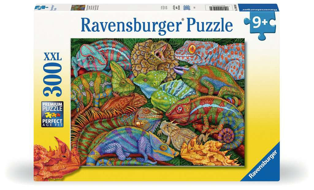 Riveting Reptiles – 300 Piece XXL Jigsaw Puzzle (Ravensburger)