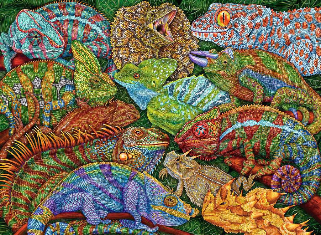 Riveting Reptiles – 300 Piece XXL Jigsaw Puzzle (Ravensburger)