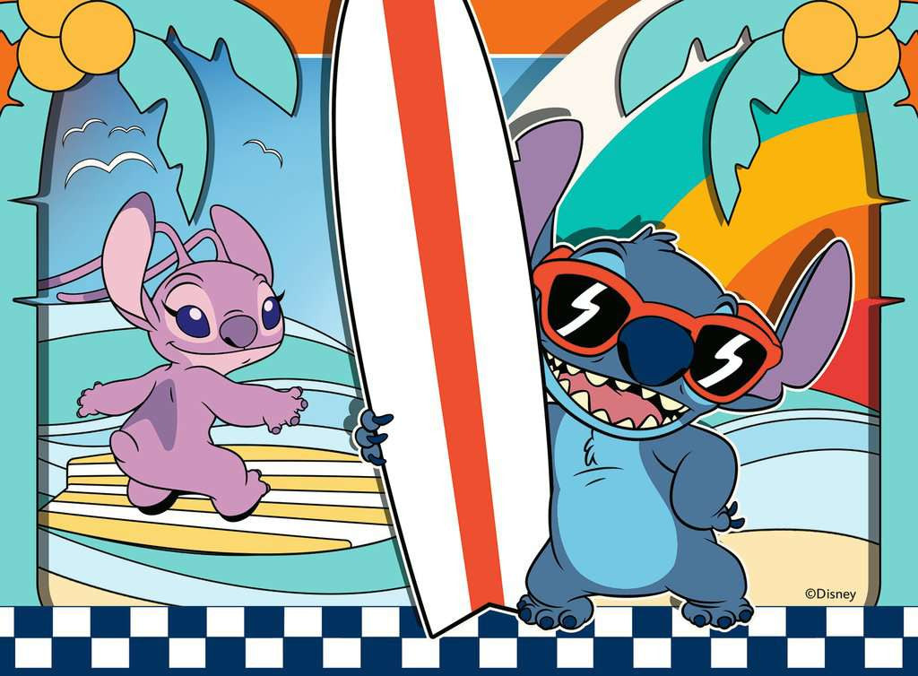Disney Stitch 4 in a Box – 24 Piece Jigsaw Puzzle (Ravensburger)