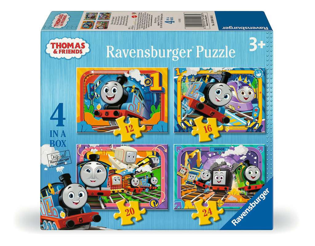 Thomas & Friends Anniversary 4 in a Box – 12, 16, 20 & 24 Piece Jigsaw Puzzles (Ravensburger)