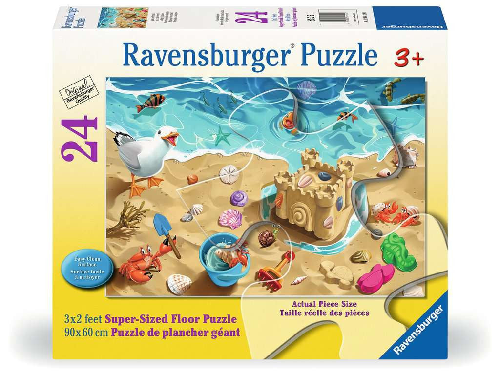 Fun at the Beach – 24 Piece Giant Floor Jigsaw Puzzle (Ravensburger)
