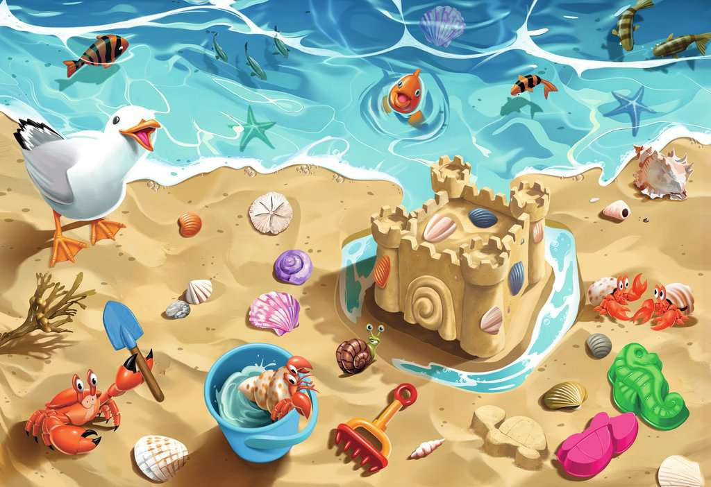 Fun at the Beach – 24 Piece Giant Floor Jigsaw Puzzle (Ravensburger)