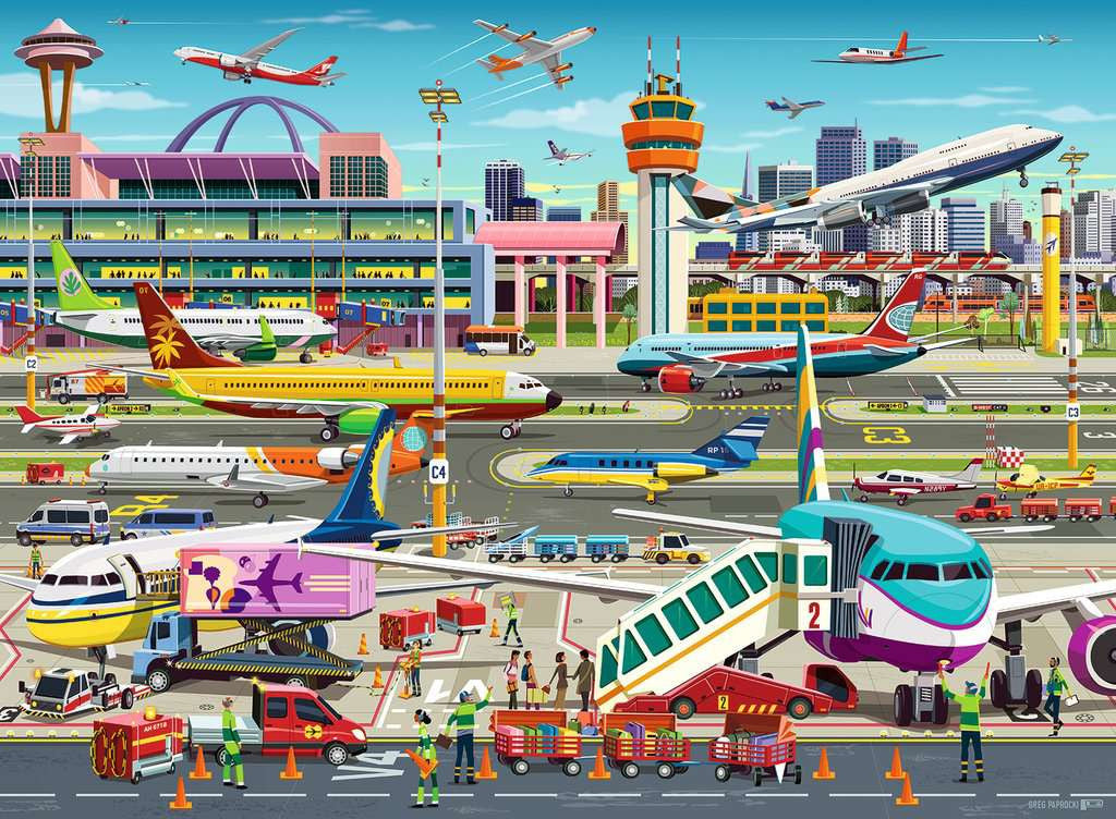Airport Central XXL – 150 Piece Jigsaw Puzzle (Ravensburger)