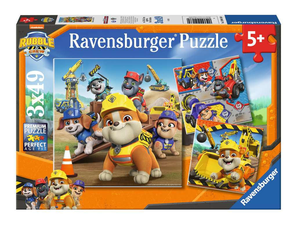 Rubble & Crew – 3 x 49 Piece Jigsaw Puzzle (Ravensburger)