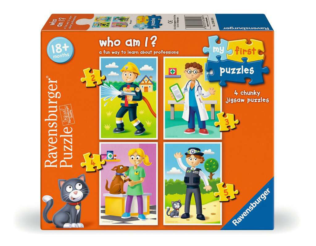 My First Puzzles: Who Am I? – 2, 3, 4 & 5 Piece Jigsaw Puzzles (Ravensburger)