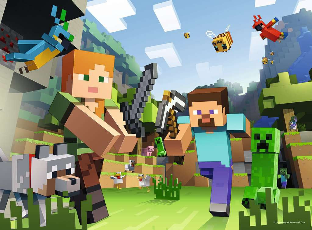 Minecraft XXL – 100 Piece Jigsaw Puzzle (Ravensburger)