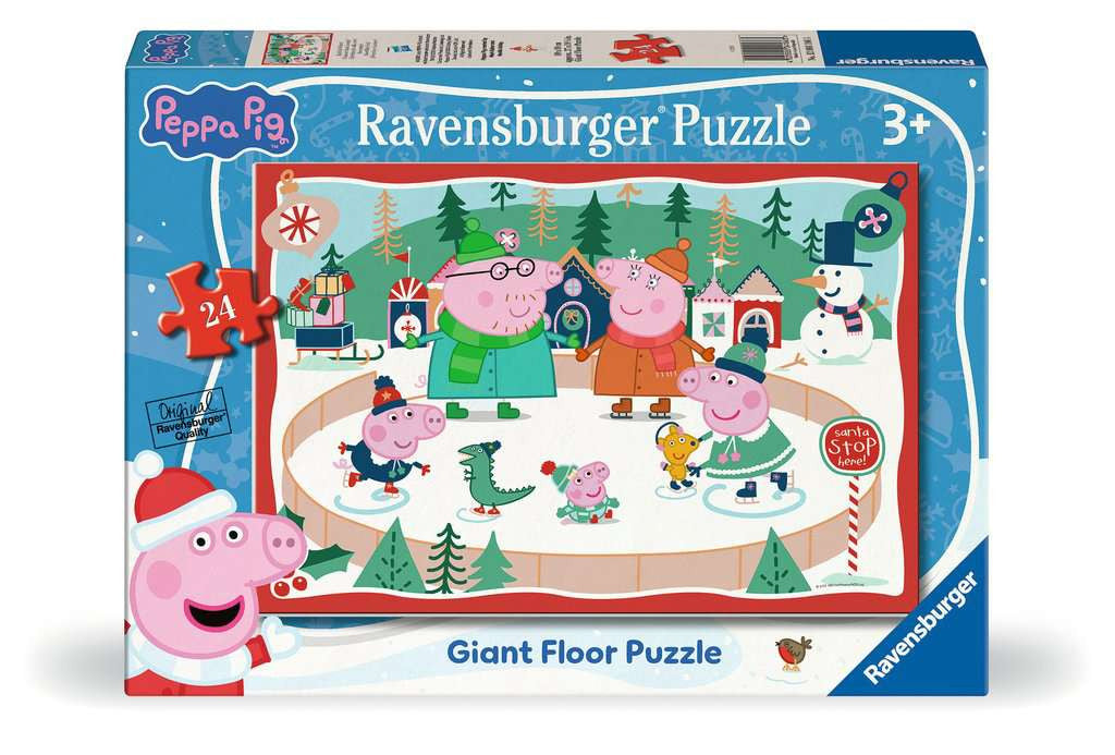 Peppa Pig Christmas – 24 Piece Giant Floor Puzzle (Ravensburger)