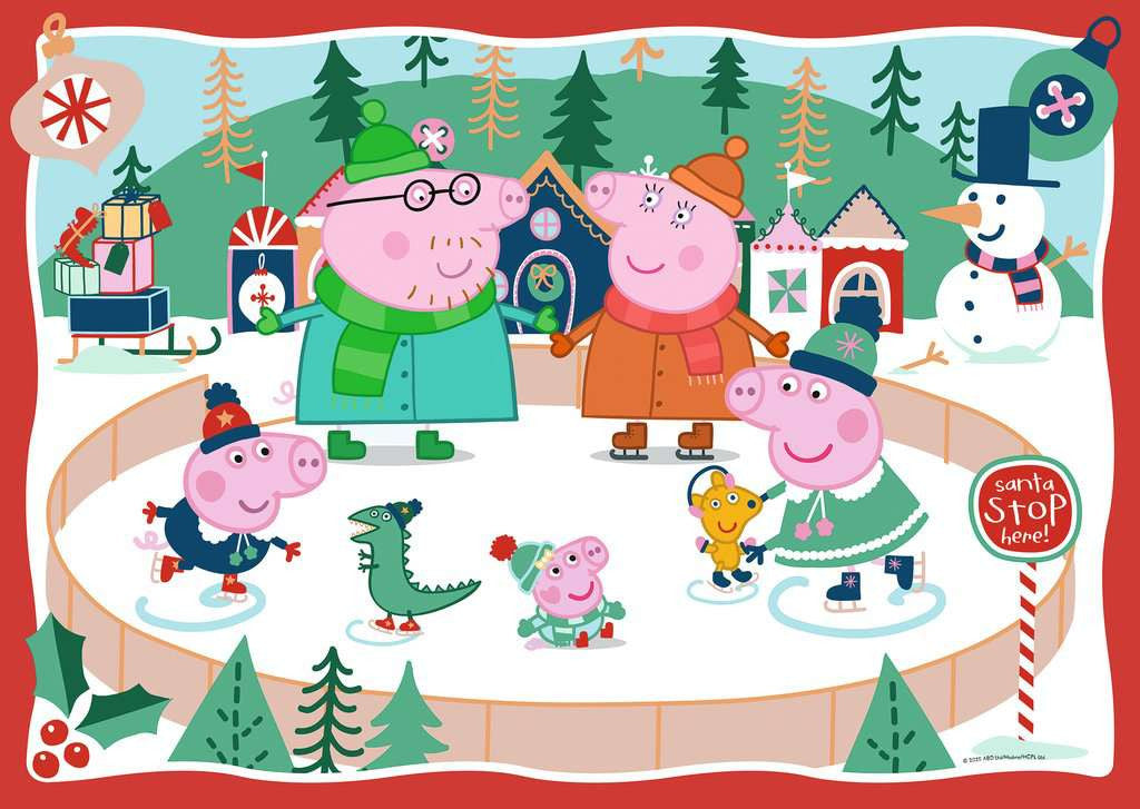 Peppa Pig Christmas – 24 Piece Giant Floor Puzzle (Ravensburger)