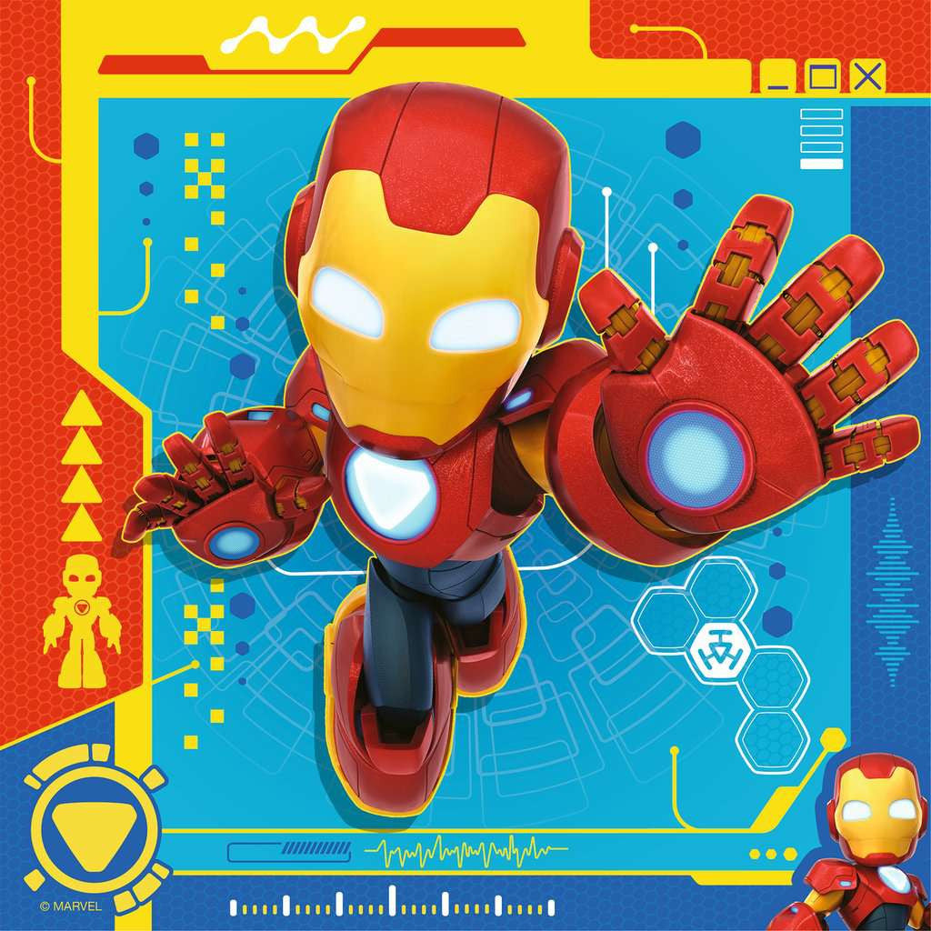Iron Man & His Awesome Friends – 3 x 49 Piece Jigsaw Puzzles (Ravensburger)